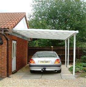 Carport aus dem Überdachungs-Bausatz