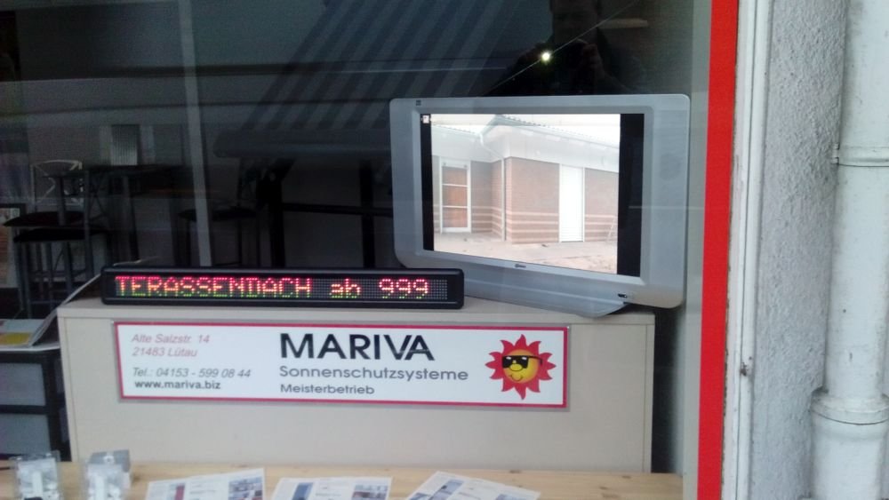 Ladengeschäft von MARIVA Sonnenschutzsysteme