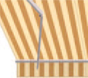 Markisenstoff mit Streifenmuster